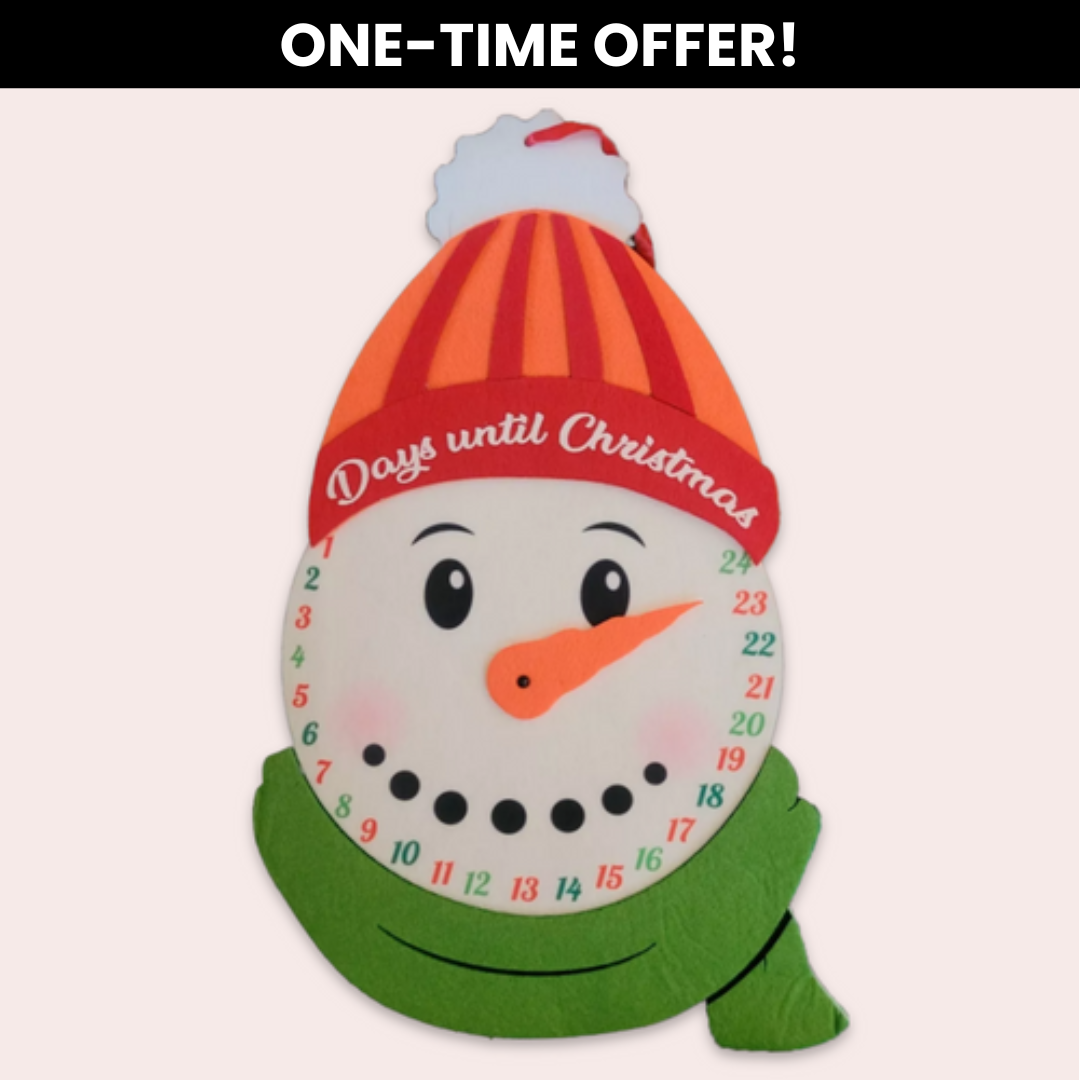 Felt Christmas Countdown + Shipping Cost