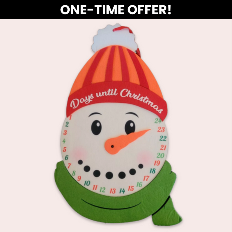 Felt Christmas Countdown + Shipping Cost
